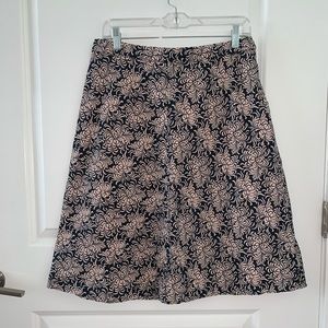 Gap A-line skirt Navy & Pink size 6